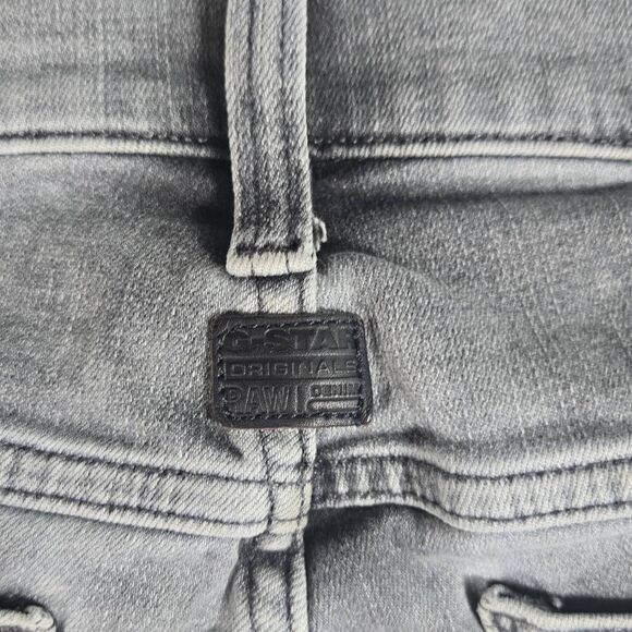 G-Star Raw Jeans Mens 31x 30 5620 3D Zip Knee Skinny Light Wash - Picture 9 of 11